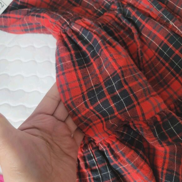 Polo Ralph Lauren Girls Red Black Plaid Fit Flare Holiday Dress Size 5 - Picture 6 of 14